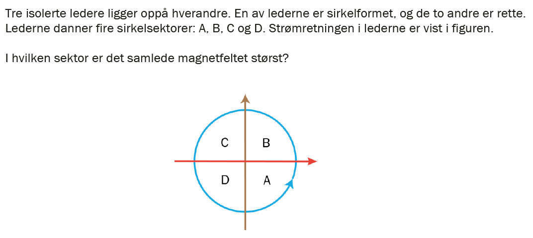 Flervalgsoppgave H25, oppgave 1k – Magnetisme