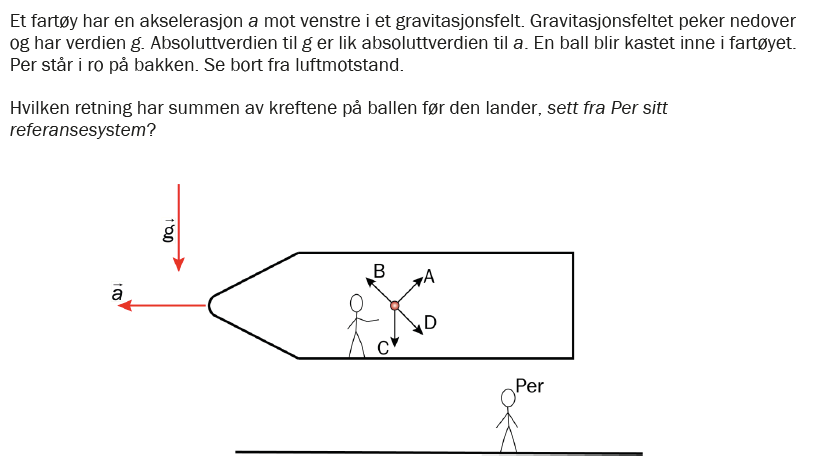 Flervalgsoppgave V26, oppgave 1r – Relativitet